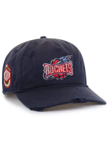 47 Houston Rockets Hardwood Classics Worn Hitch Adjustable Hat - Navy Blue