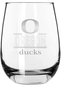 Oregon Ducks Classic Crew 2 Pack 15oz Stemless Stemless Wine Glass - Clear