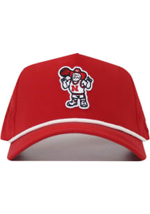 No Rivals Nebraska Cornhuskers 5 Panel Rope Herbie Basketball Adjustable Hat - Red
