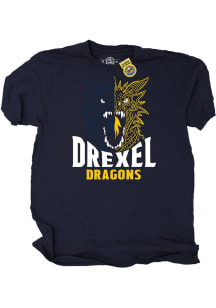 Drexel Dragons Navy Blue Dramatic Mascot Short Sleeve T Shirt
