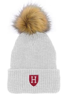 LogoFit Harvard Crimson White Belgian Womens Knit Hat