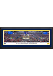 Blakeway Panoramas Michigan Wolverines MBB National Champs 2026 Deluxe Framed Posters