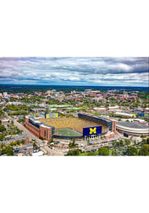 Michigan Wolverines Mich Stadium & A2 from Air 11x17 Unframed Poster