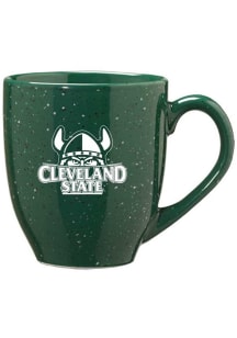 Cleveland State Vikings 16oz Bistro Speckled Ceramic Mug - Green