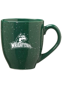 Wright State Raiders 16oz Bistro Speckled Ceramic Mug - Green