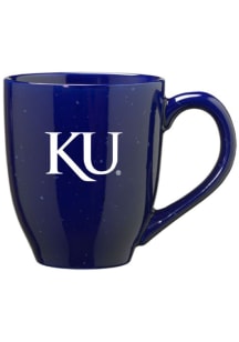 Kansas Jayhawks 16oz Speckled Ceramic Mug - Blue