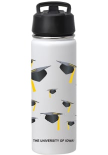 Iowa Hawkeyes 20 oz Grad Stainless Steel Bottle - White