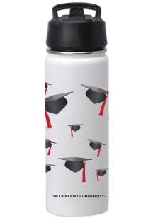 Ohio State Buckeyes 20 oz Grad Stainless Steel Bottle - White