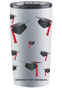 Cincinnati Bearcats 20 oz Grad Stainless Steel Tumbler - White