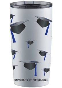 Pitt Panthers 20 oz Grad Stainless Steel Tumbler - White