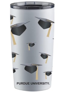 Purdue Boilermakers 20 oz Grad Stainless Steel Tumbler - White
