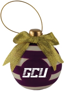 Grand Canyon Antelopes Ceramic Striped Ball Ornament - Purple