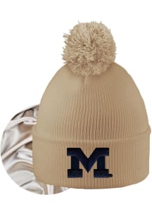 LogoFit Michigan Wolverines White Monroe Womens Knit Hat