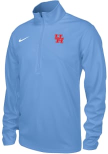 Nike Houston Cougars Mens Light Blue Dri-Fit Training Long Sleeve Qtr Zip Pullover