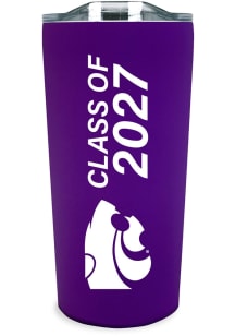 K-State Wildcats 18oz Class of 2027 Soft Touch Stainless Steel Tumbler - Purple