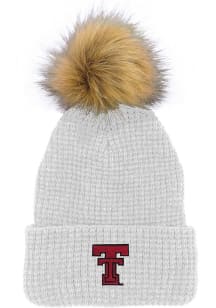 LogoFit Texas Tech Red Raiders White Belgian Womens Knit Hat