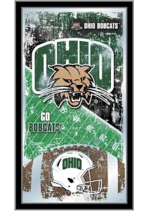 Ohio Bobcats Football Hanging Back Bar Mirror