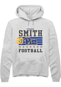 Synkwan Smith Pitt Panthers Mens White Football NIL Striped Player Hood