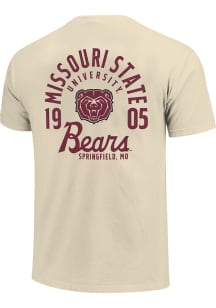 Missouri State Bears Ivory Mascot Overlay Short Sleeve T Shirt