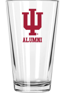 Indiana Hoosiers Alumni 16 oz Pint Glass - White