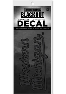 Western Michigan Broncos Black Out Auto Decal - Black
