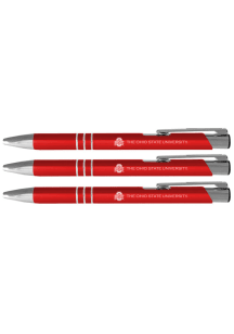 Ohio State Buckeyes 3 Pack Ball Point Pen - Red
