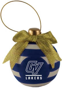 Grand Valley State Lakers Ceramic Bulb Ornament - White