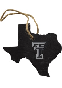 Texas Tech Red Raiders Slate State Shape Ornament - Grey