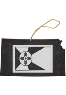 Wichita State Shaple Slate Ornament Ornament - Grey