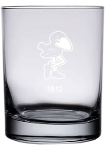 Kansas Jayhawks 14oz. Etched Rock Glass - White