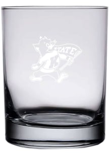 K-State Wildcats 14oz Willie Etched Rock Glass - White
