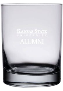 K-State Wildcats 14oz Alumni Rock Glass - White