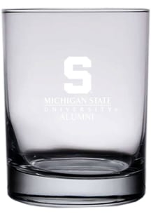 Michigan State Spartans 14oz Alumni Rock Glass - White