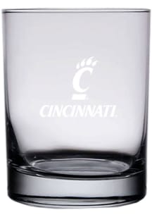 Cincinnati Bearcats 14oz Etched Rock Glass - White