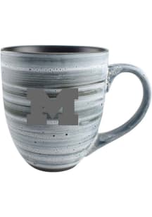 Michigan Wolverines 16oz Etched Ceramic Mug - Grey