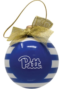 Pitt Panthers Ceramic Bulb Ornament - Blue