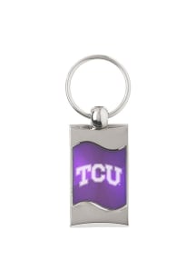 TCU Horned Frogs Purple Wave Keychain - Purple