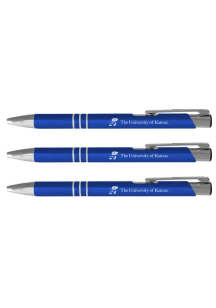 Kansas Jayhawks 3 Pack Ball Point Pen - Grey