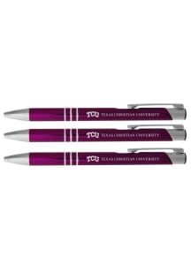 TCU Horned Frogs 3 Pack Ball Point Pen - Purple