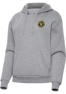 Antigua Pittsburgh Riverhounds SC Womens Grey Victory Hooded Sweatshirt