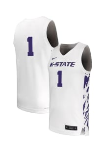 Nike K-State Wildcats White NIL Name And Number Jersey