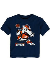 Denver Broncos Infant Mascot Sizzle Short Sleeve T-Shirt Navy Blue
