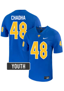 Antonio Chadha Pitt Panthers Youth Blue Nike NIL Name And Number Football Jersey