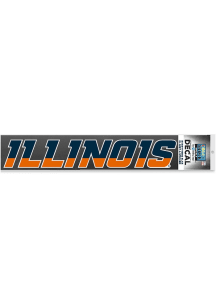 Illinois Fighting Illini Licensed Mark Auto Decal - Orange