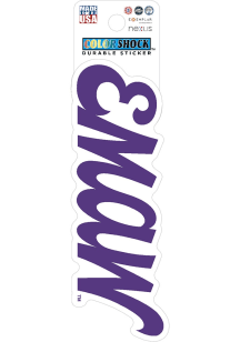 K-State Wildcats EMAW Script Durable Stickers - Purple