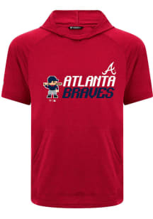 Levelwear Atlanta Braves Red Phase 8-Bit Baseball Short Sleeve Hoods