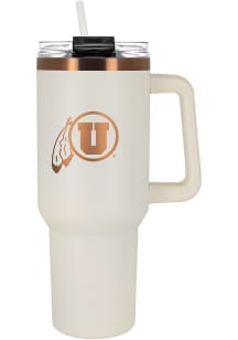 Utah Utes 40oz Colossus Stainless Steel Tumbler - White