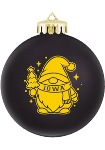 Iowa Hawkeyes Gnome Ball Ornament - Black