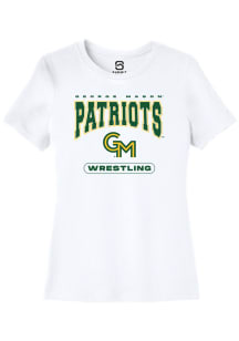 Summit Sportswear George Mason University Womens White Wrestling Short Sleeve T-Shirt