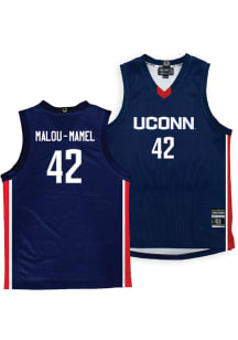 Gandy Malou-Mamel  Campus Ink UConn Huskies Navy Blue NIL Jersey
